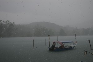 ランカウィの雨